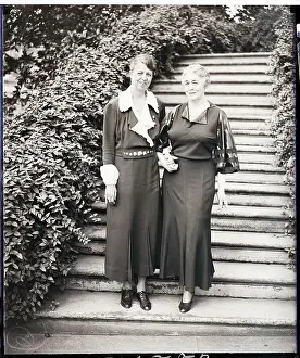 Diplomat Prints: Eleanor Roosevelt and Ruth Bryan Owen Hold Hands