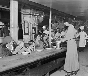 Eleanor Roosevelt Serving Food