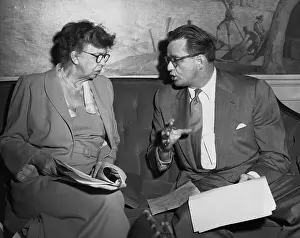 Script Prints: Eleanor Roosevelt and Her Son Elliot Roosevelt