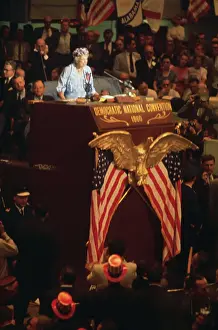 Eleanor Roosevelt Speaking at Democratic Convention