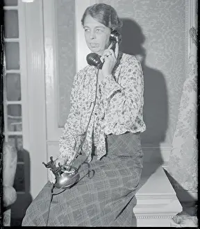 Comfortable Prints: Eleanor Roosevelt Speaking on Phone