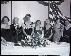 Eleanor Roosevelt Stands with Women at Award Ceremony