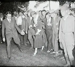 Fort Hunt Prints: Eleanor Roosevelt Walking in Mud
