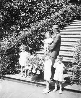 May Day Prints: Eleanor and Sarah D. Roosevelt with Three Kids