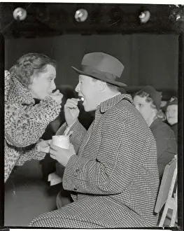 Spoon Prints: Eleanore Whitney and Jack Oakie Sharing Ice Cream