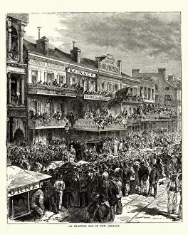 Images Dated 6th November 2017: Election Day in New Orleans, 19th Century