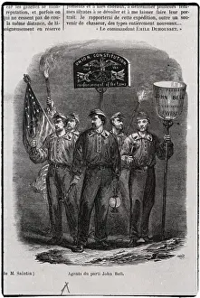 Parade Prints: Election Parade For J. Bell & Everett