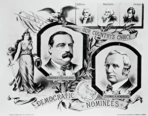 Candidate Prints: Election Poster for Grover Cleveland