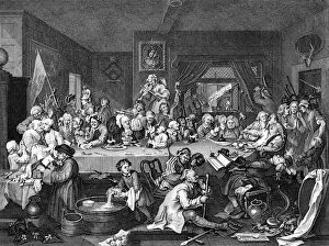 Images Dated 25th August 2016: The Election, by William Hogarth