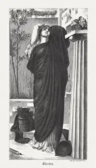 Electra, Greek mythology, painted (1868 / 69) by Frederic Leighton, published 1879
