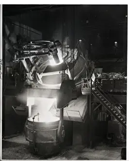 Furnace Prints: Electric Furnace Tilts To Pour Contents