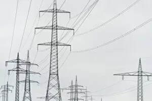 Images Dated 28th February 2013: Electricity pylons