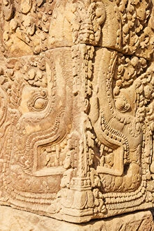 Images Dated 20th February 2007: Elephant bas relief carving, Banteay Srei