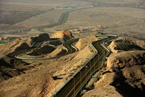 Elevated view of Pass up Jebel Hafit