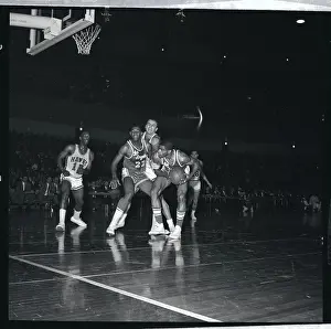 Elgin Baylor in Basketball Action
