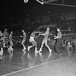 Elgin Baylor in Basketball Scuffle