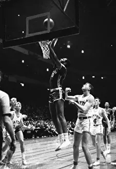 Elgin Baylor Going for a Rebound
