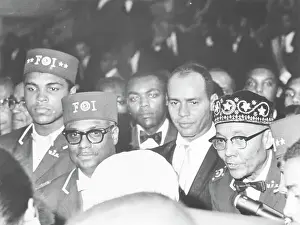 Elijah Muhammad Among Crowd Of Followers