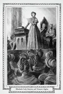 Elizabeth Cady Stanton Speaks at Convention
