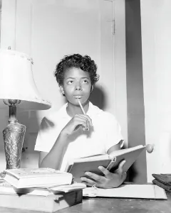 Little Rock Prints: Elizabeth Eckford Studying at Home