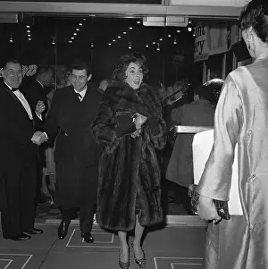 Elizabeth Taylor and Eddie Fisher Arriving to Theater