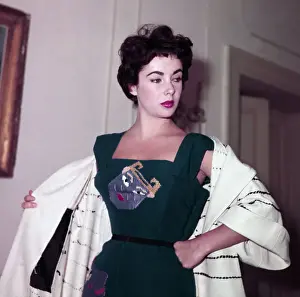 Elizabeth Taylor Modeling Italian Fashions