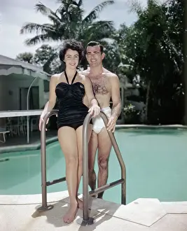 Elizabeth Taylor and William D. Pawley, Jr