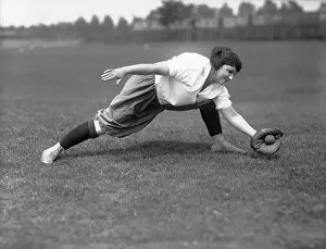 Elizabeth Thiede Playing Baseball