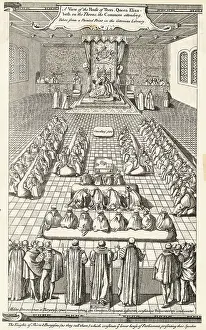 Solemnity Prints: Elizabethan Parliament Session
