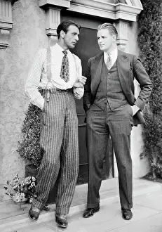 Elliott Roosevelt and Gary Cooper