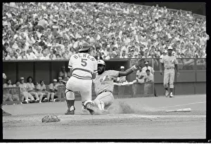 Bill Lee Prints: Ellis Valentine Being Tagged Out