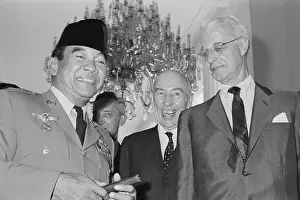 Sukarno Prints: Ellsworth Bunker, Howard P. Jones and President Sukarno