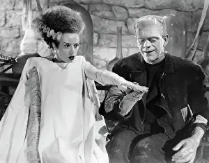 Ugliness Prints: Elsa Lanchester and Boris Karloff in Bride of Frankenstein