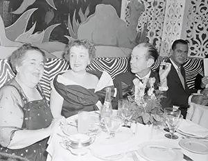 Elsa Maxwell and Cole Porter with Friend at the El Morocco