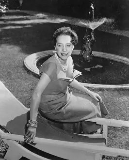 Elsa Schiaparelli Posing in Garden
