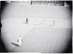 Elston Howard Preparing to Slide
