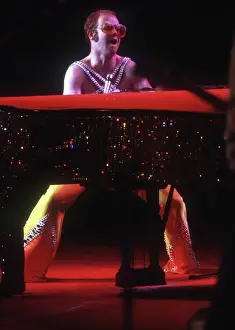 Elton John Performing