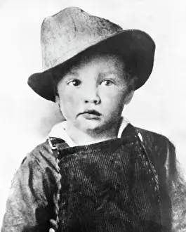 Elvis Presley at the Age of Three