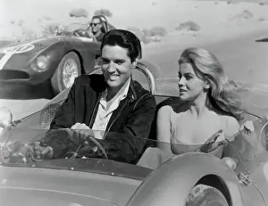 Stock Car Prints: Elvis Presley and Ann-Margret in Stockcar