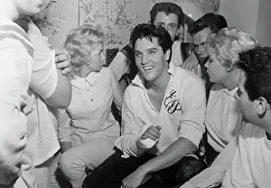 Elvis Presley Hanging out with Friends