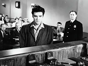 Lac0026 Prints: Elvis Presley In Jailhouse Rock