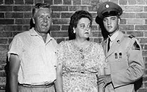 Memphis Prints: Elvis Presley on Leave with His Parents