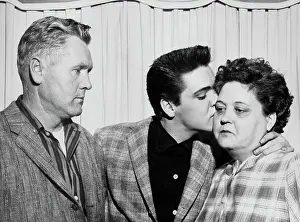 Memphis Prints: Elvis Presley with His Parents