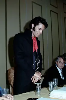 Elvis Presley At A Press Conference