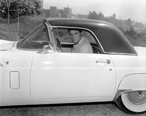 Elvis Presley in his ride