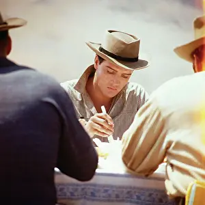Elvis On The Set Of Flaming Star