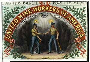 Emblem for United Mine Workers Poster