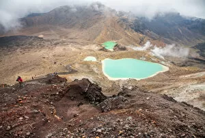 Volcano Collection: Emerald Lakes on the Tongariro Alpine Crossing in New Zealand