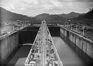 Powerful Prints: Emergency Dams Closing Behind Locks