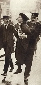 Emile Pankhurst Arrested During Protest